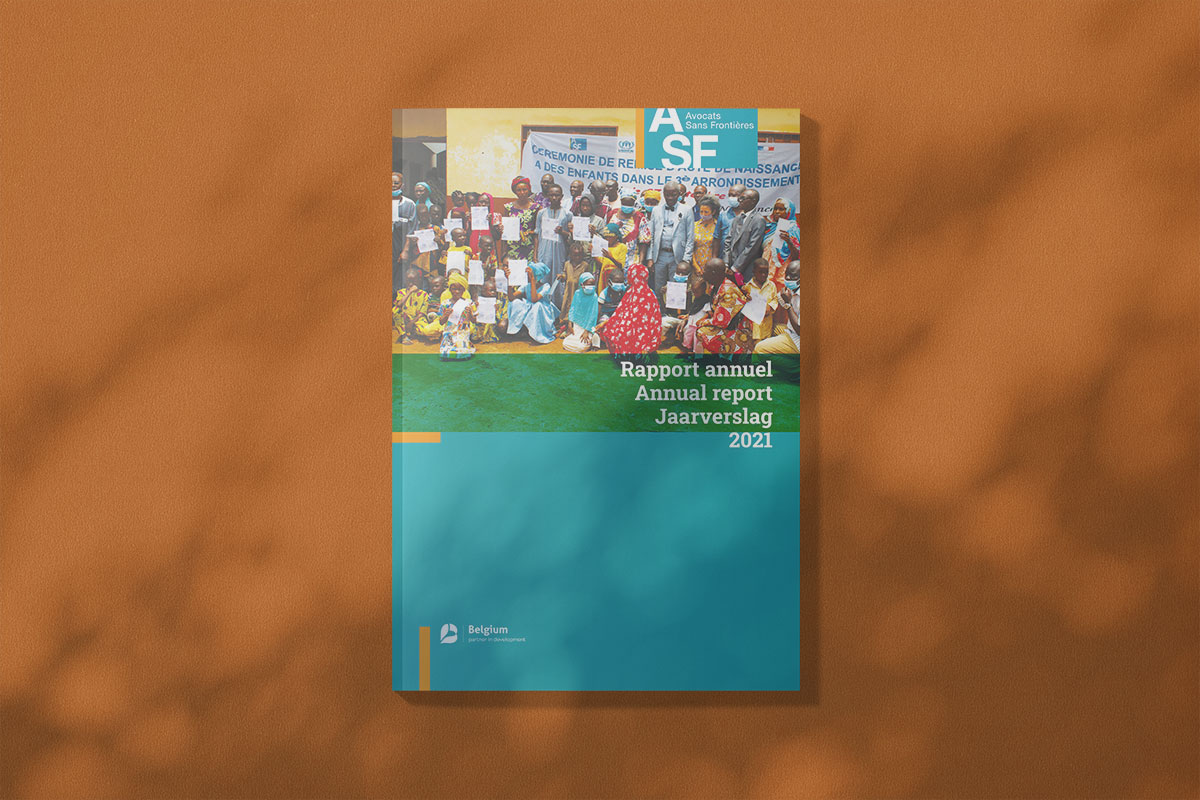 Mise en page du rapport annuel d'ASF Rapport annuel en InDesign