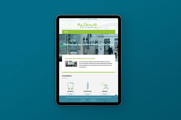 Centre Médical Malibran - responsive website - WordPress, Html, css, js & php