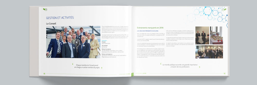 Rapport annuel - InDesign, Photoshop & Illustrator